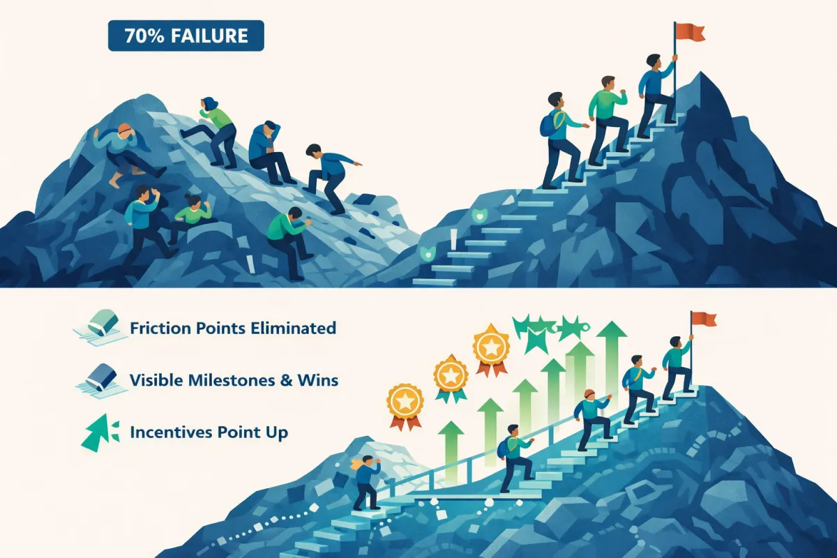 70% of Transformation Projects Still Fail. Open Innovation Has the Same Problem. And the Same Fix.