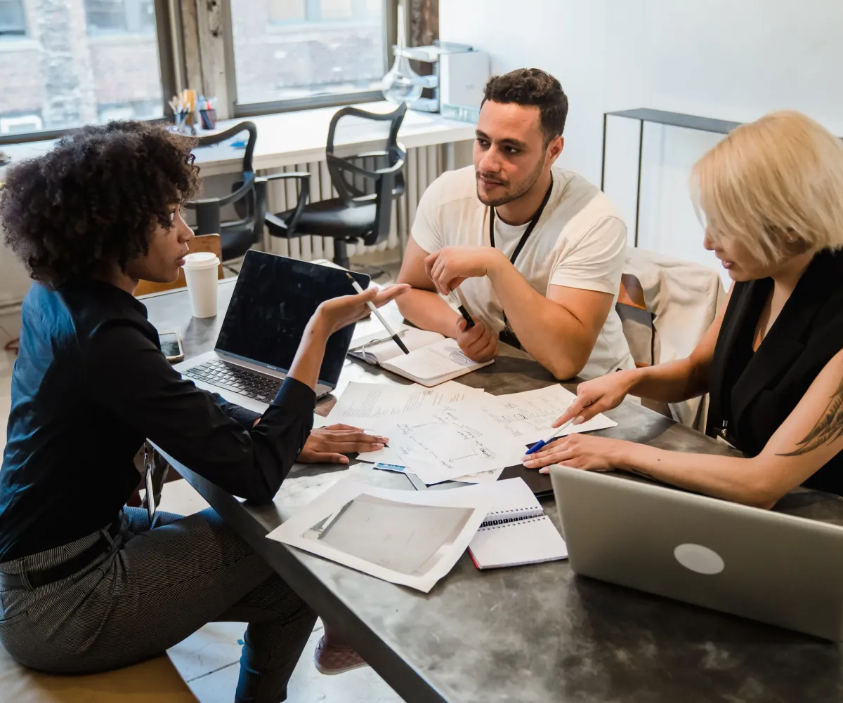 image of team meeting