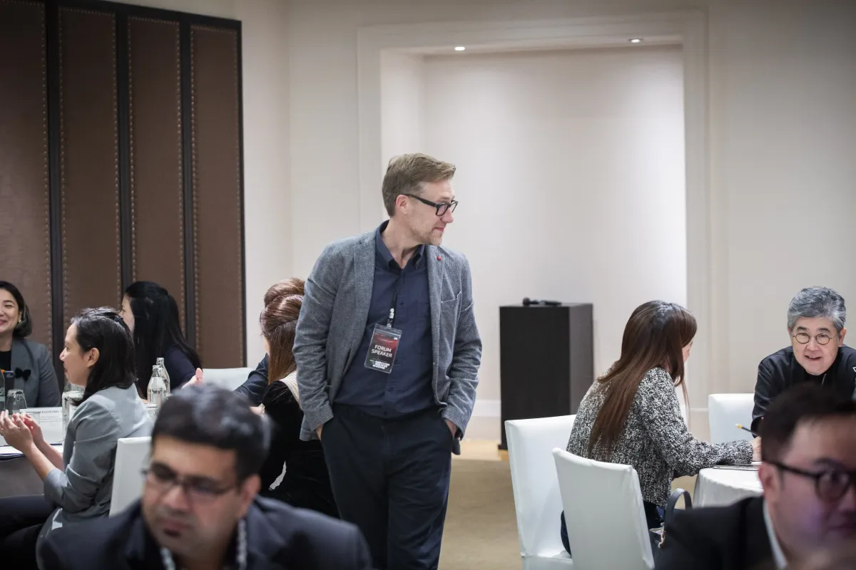 Gary over looking professionals working