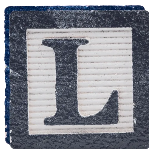 letter L block