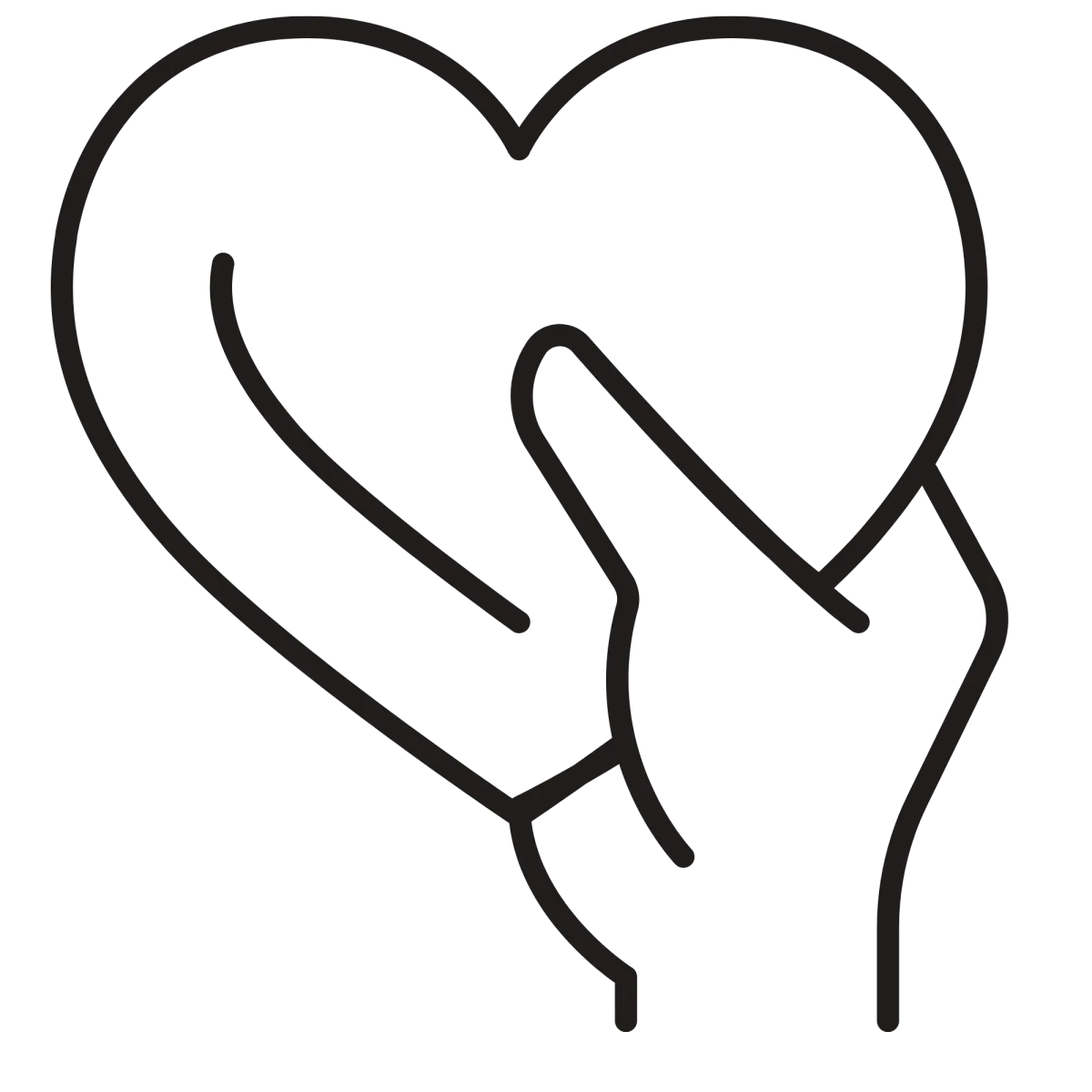 Self-Care Heart in Hand