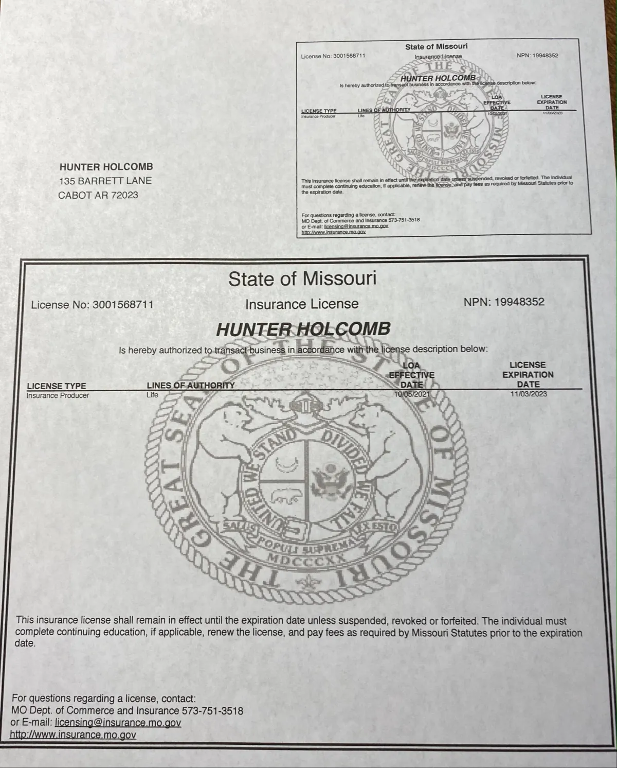 state license