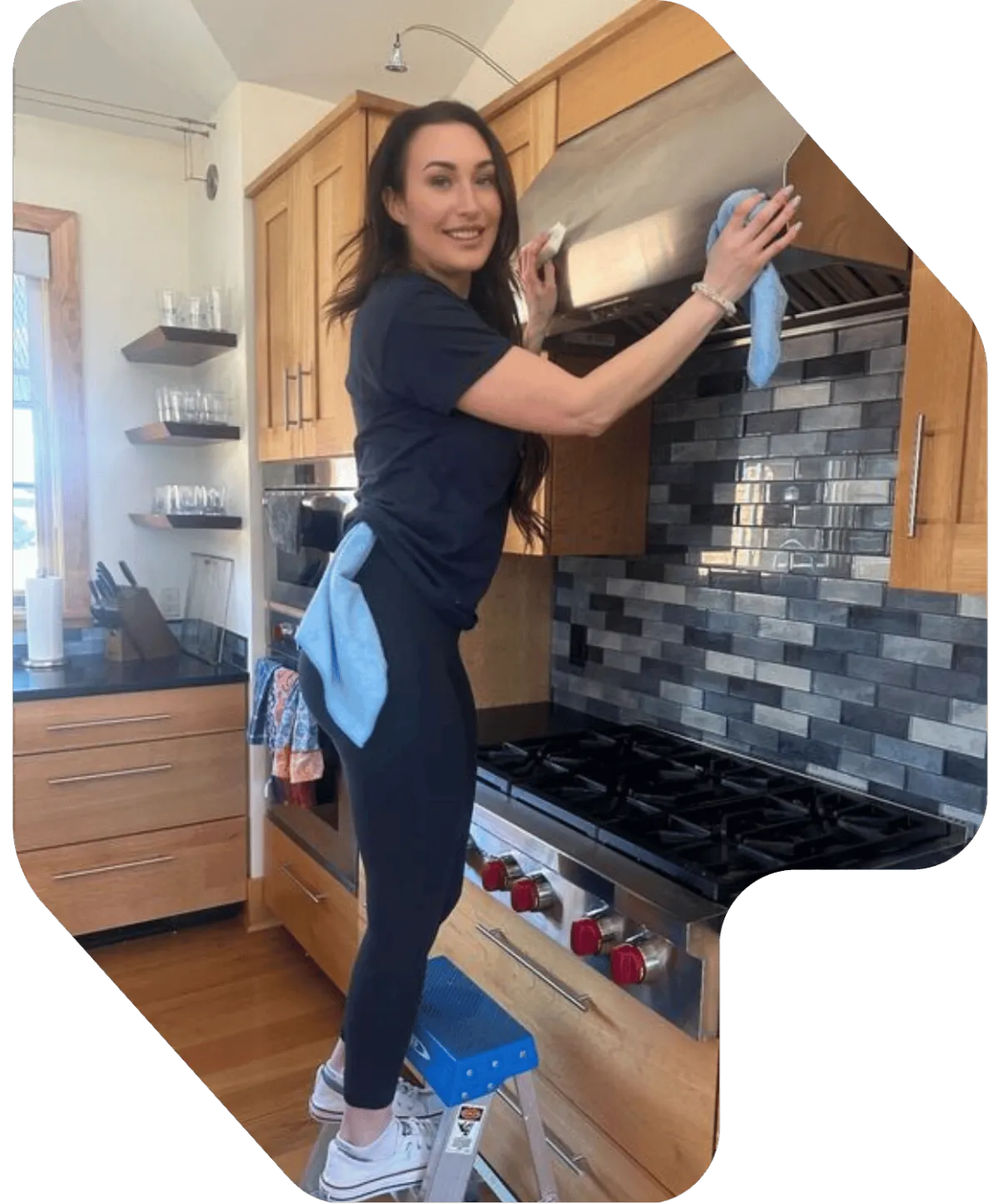 Woman starting a cleaning business