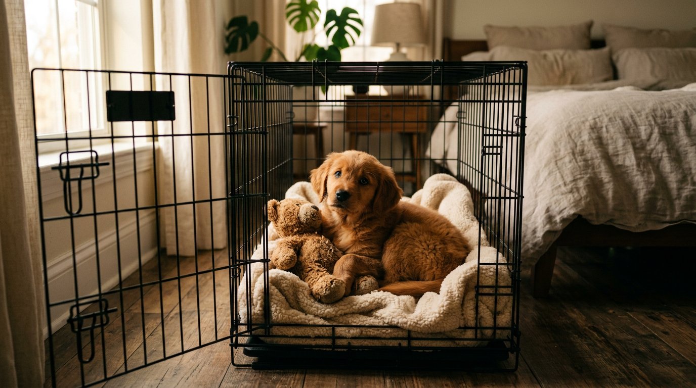 Puppy Crying in Crate at Night: Survive the First 2 Weeks