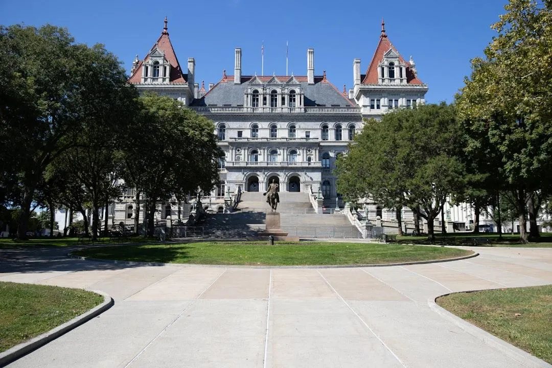 New York State Capitol building - ny llc transparency act 2025