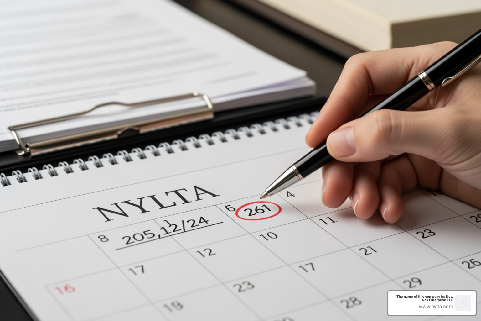 NYLTA filing deadline calendar - NYLTA filing deadline