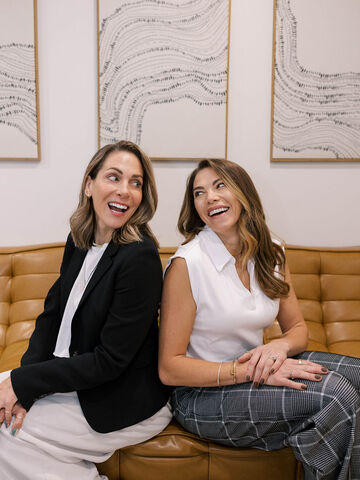 Candid editorial photo of Dr. Meggie Graham and Dr. Liz Turner