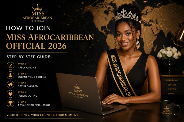 Miss AfroCaribbean contestant applying online