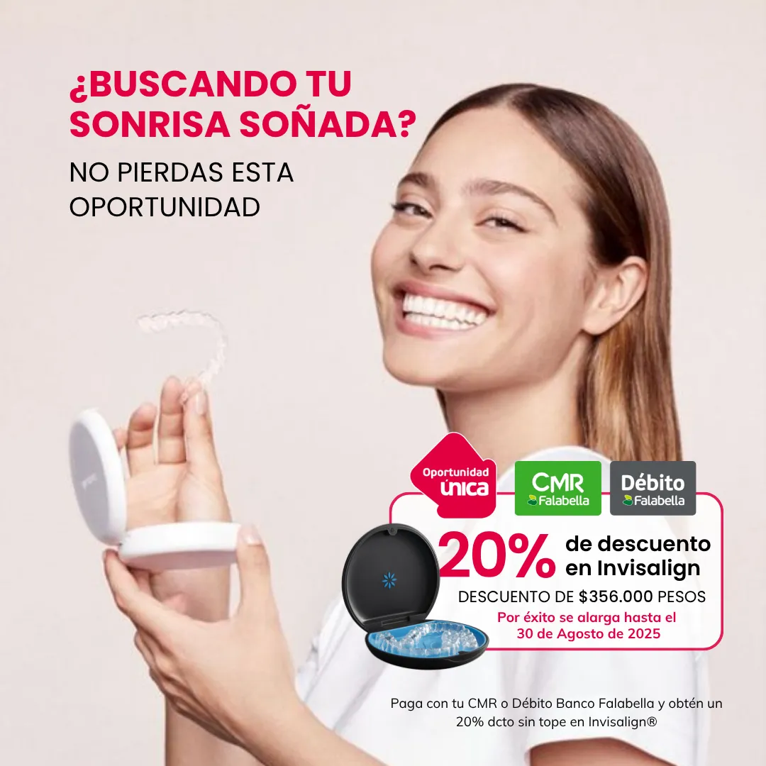 Sonrisa con alineadores invisibles