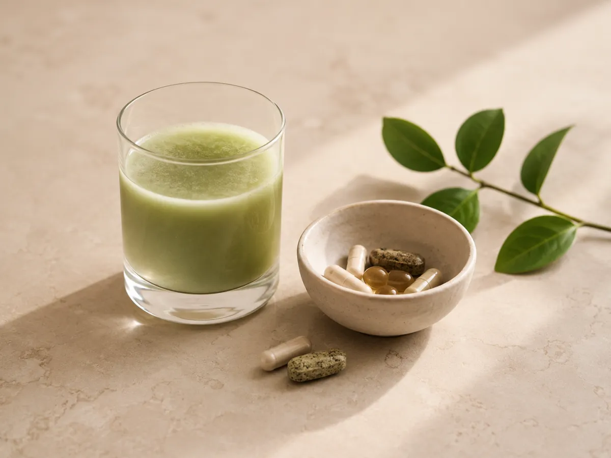 Metabolic support supplements and wellness drink