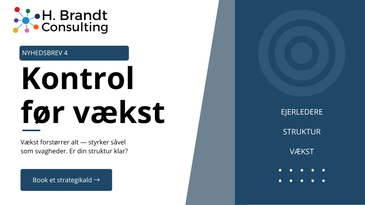 Kontrol før vækst