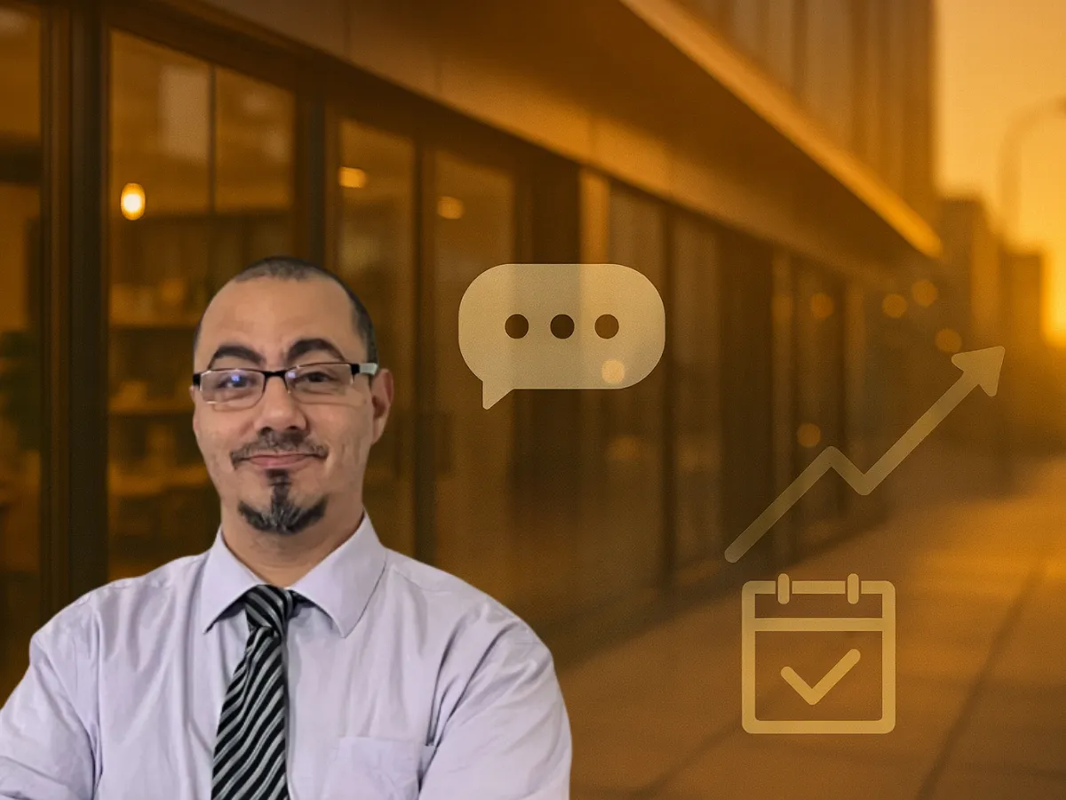 Purpose-driven founder image with subtle growth cues by Ian Lacovara and I Ninja LLC