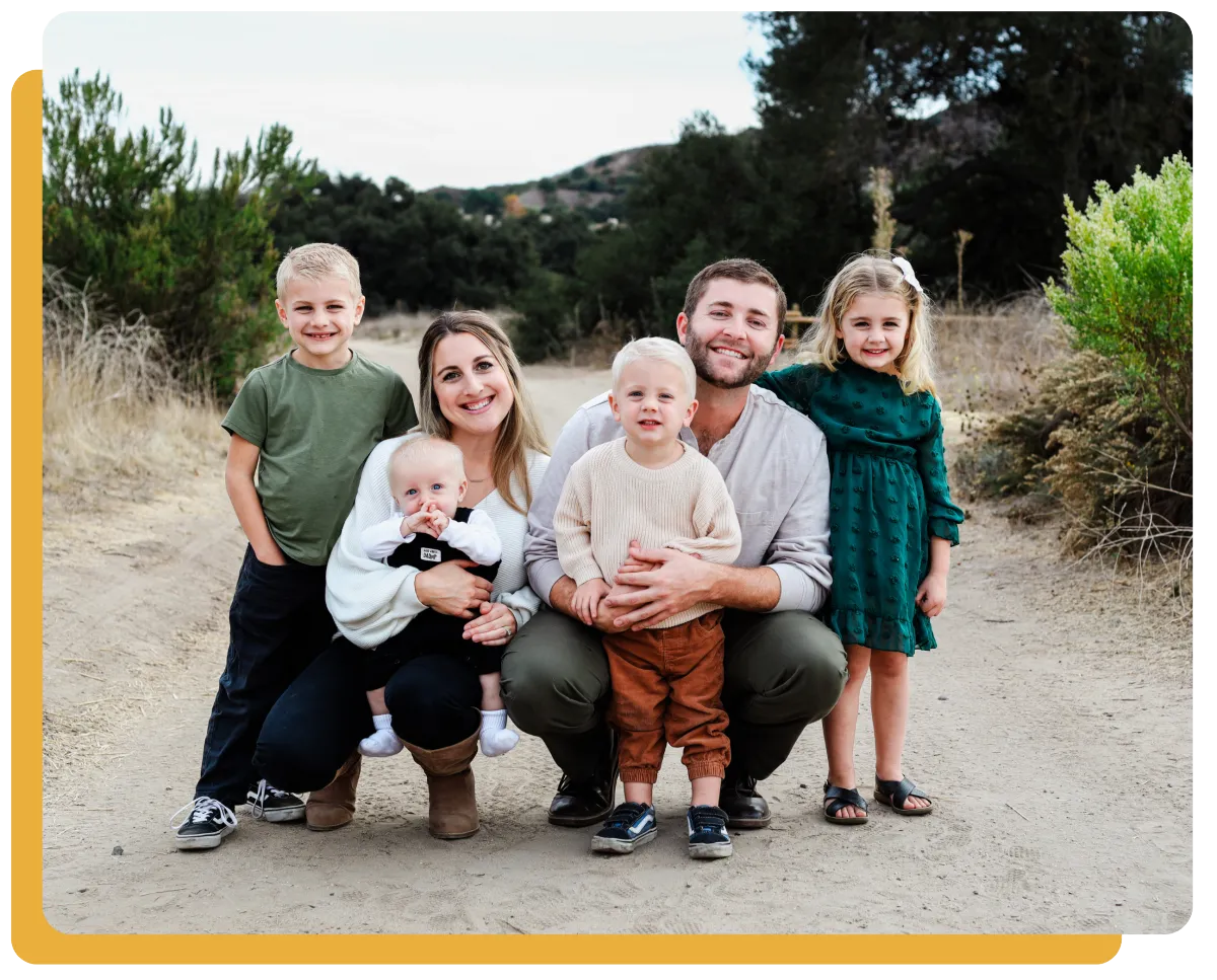 Justin and his family