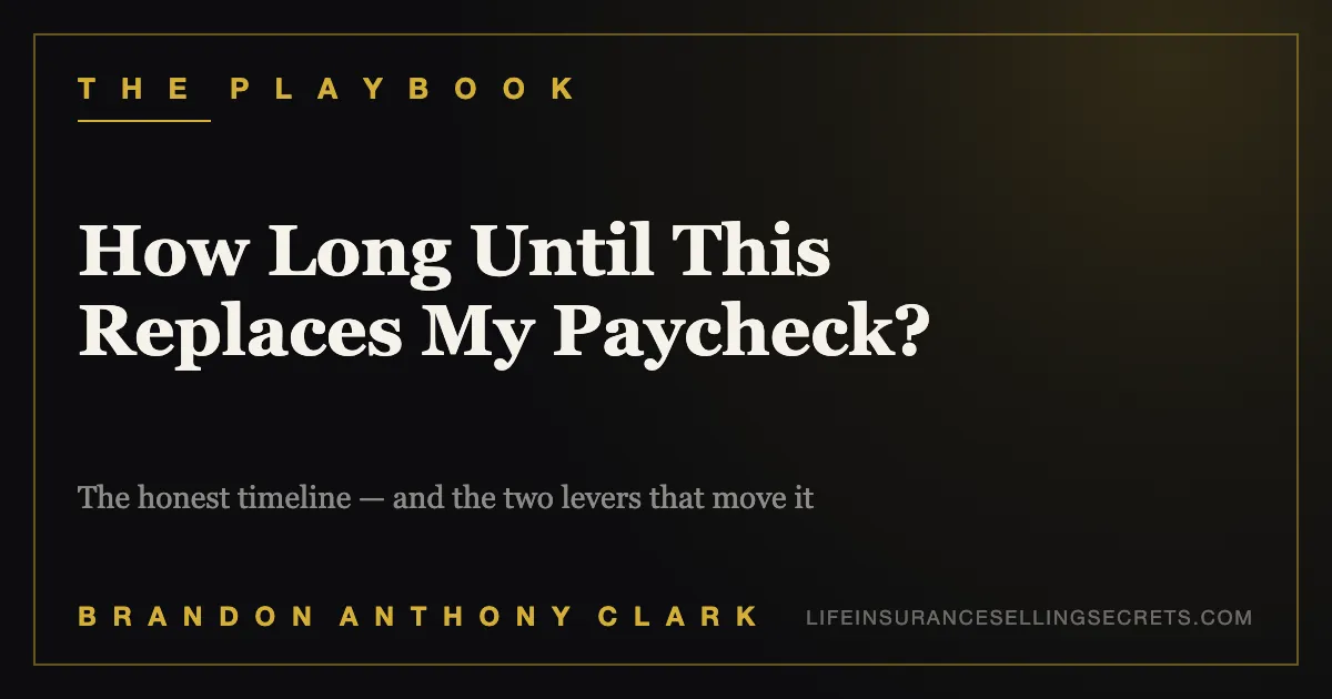 How Long Until Selling Life Insurance Replaces Your Paycheck?