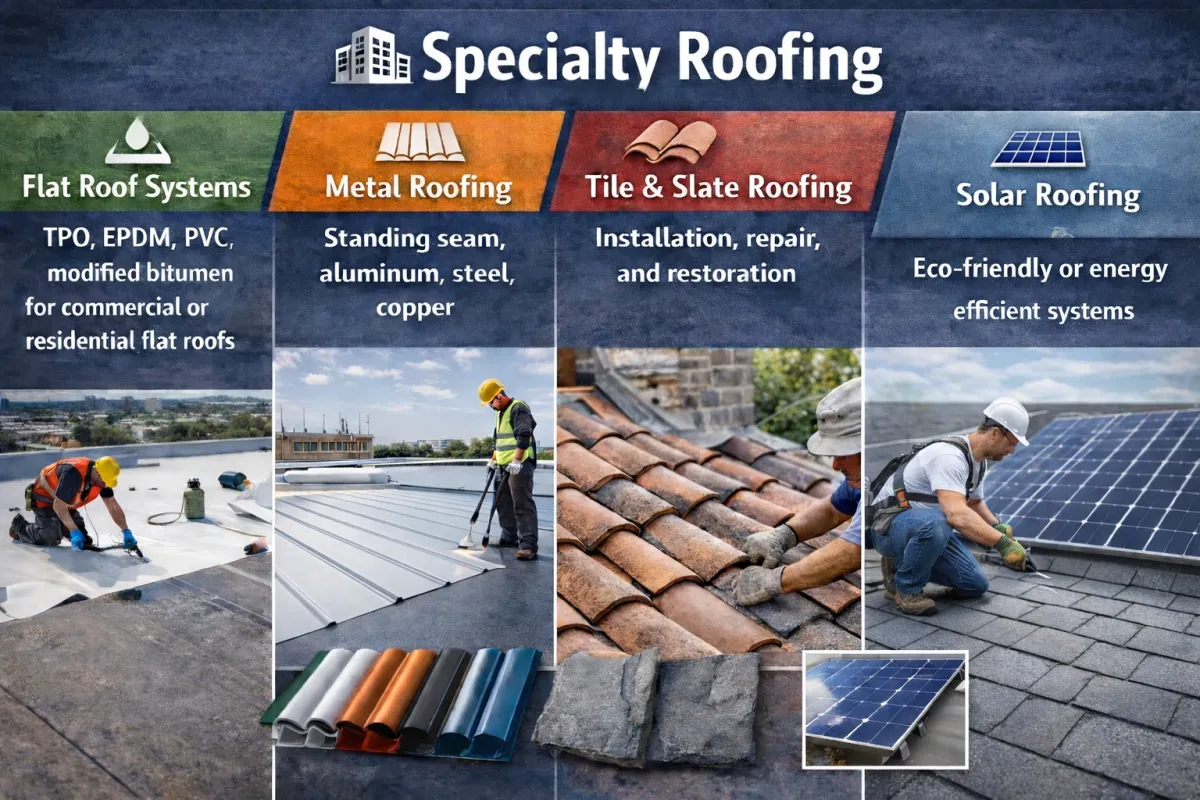 specialty roofing in rockford Illinois