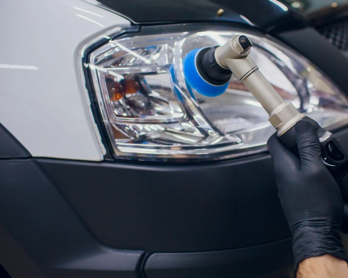 Headlight restoration improving visibility in Davis, CA by Vic’s Auto Detailing