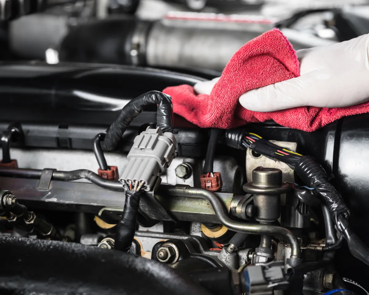 Engine bay cleaning and degreasing in Davis, CA by Vic’s Auto Detailing