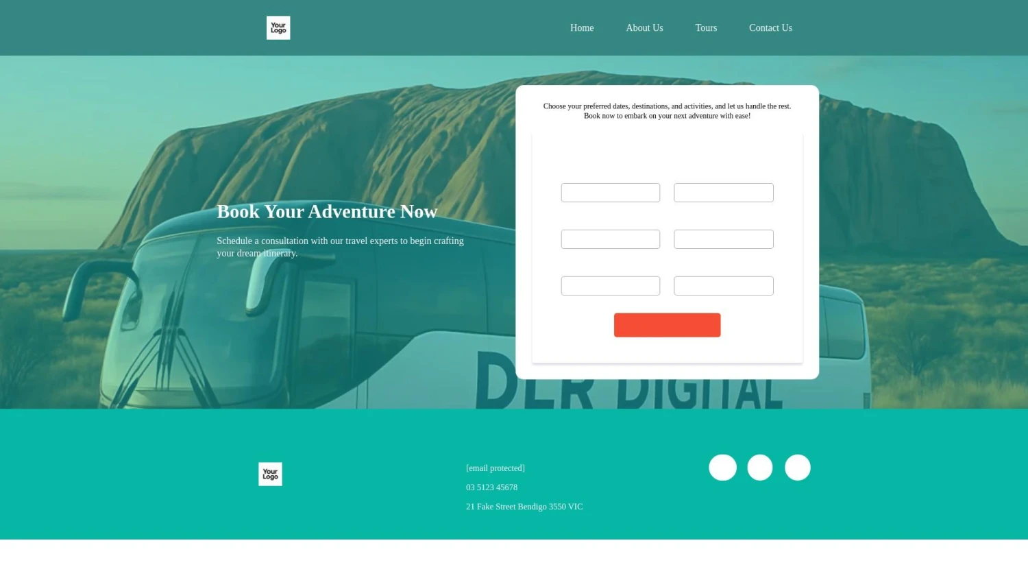 Bendigo website design for Coach and Bus company