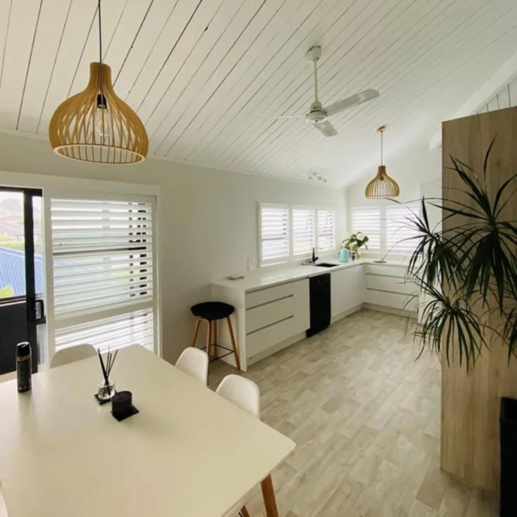 Freshly painted interior living space