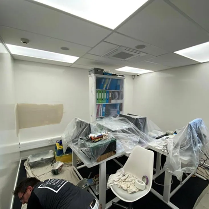 Office space after professional commercial painting
