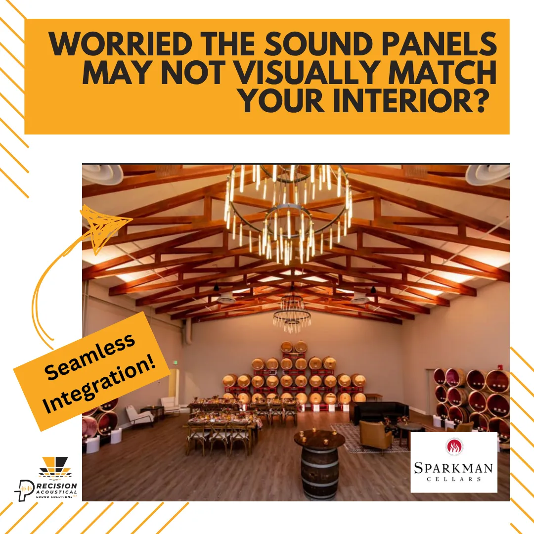 Acoustic baffles installation commercial space Seattle