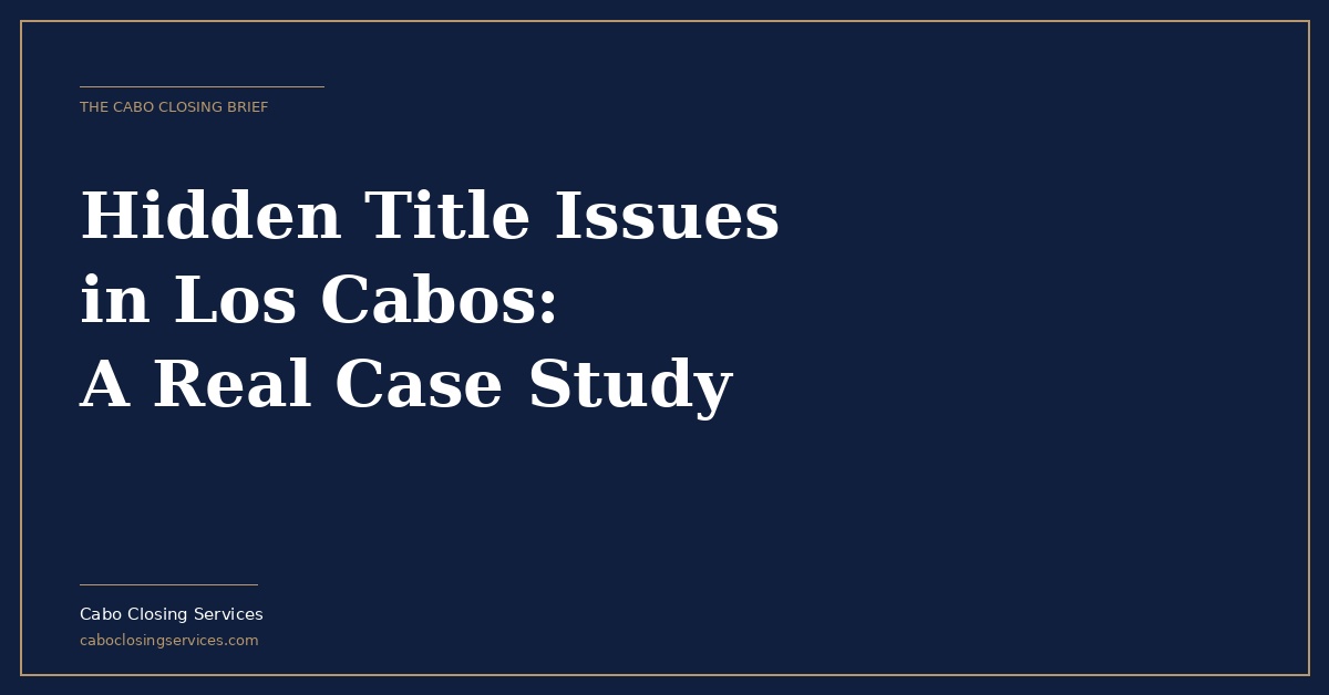 Escrow Services in Mexico | How to Protect Your Real Estate Investment