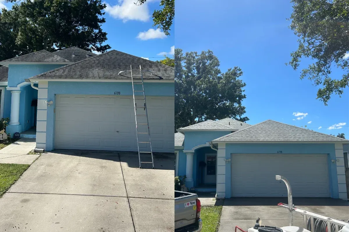 black sedan parked beside house
