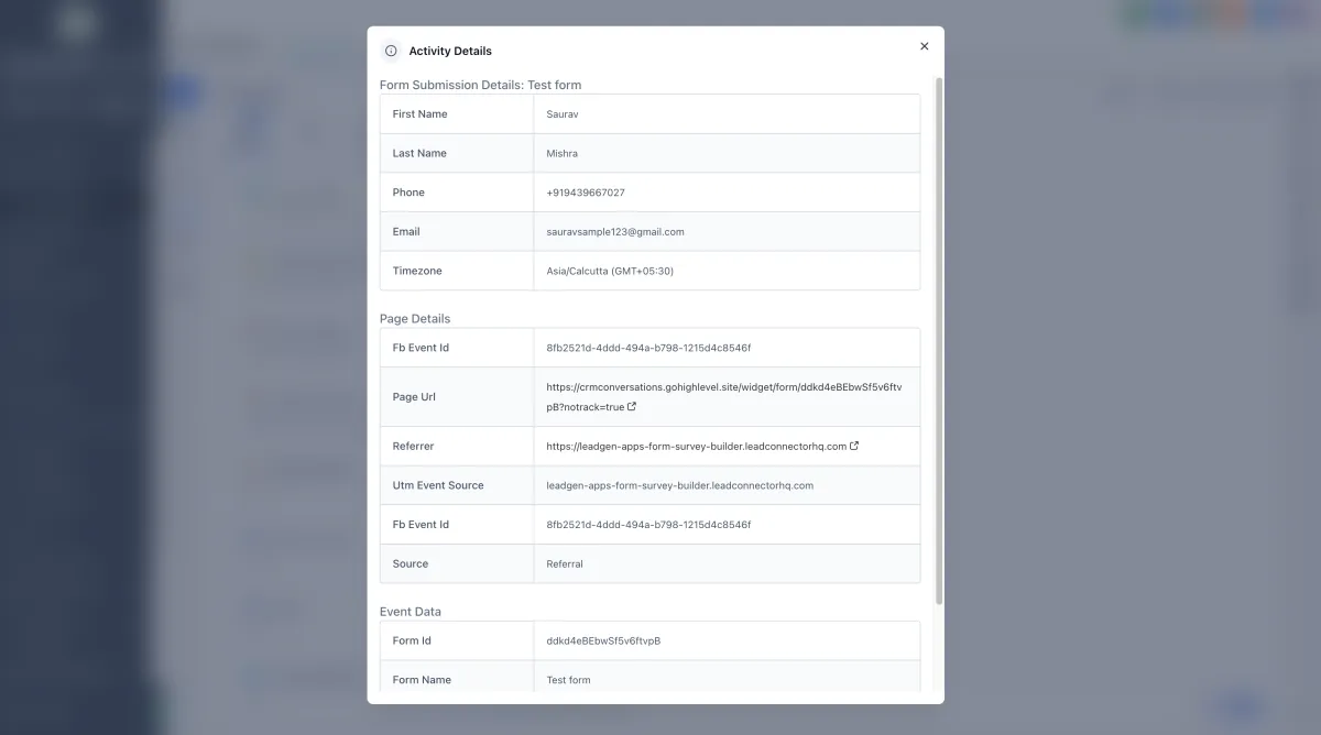 Access Form Submissions in Conversations