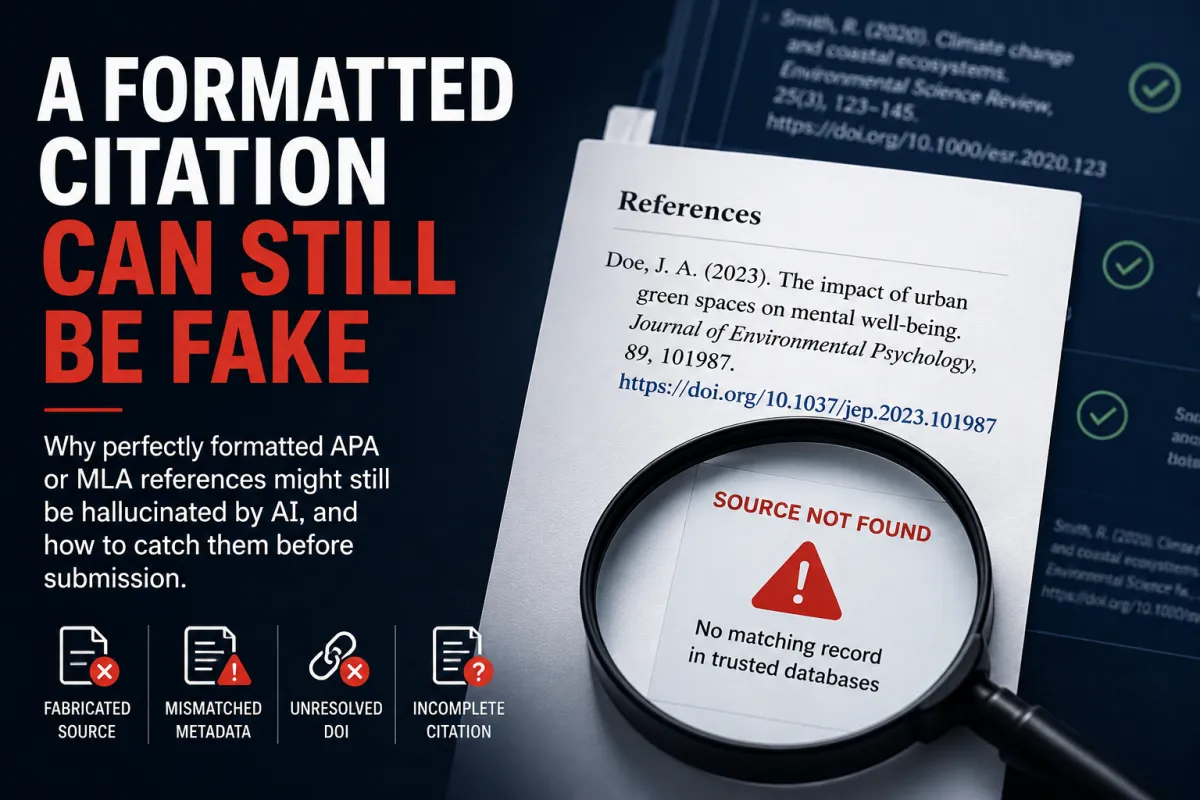 A Formatted Citation Can Still Be Fake