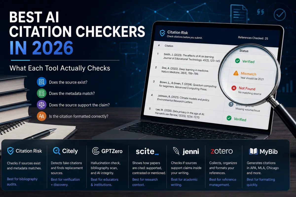 Best AI Citation Checkers in 2026: What Each Tool Actually Checks