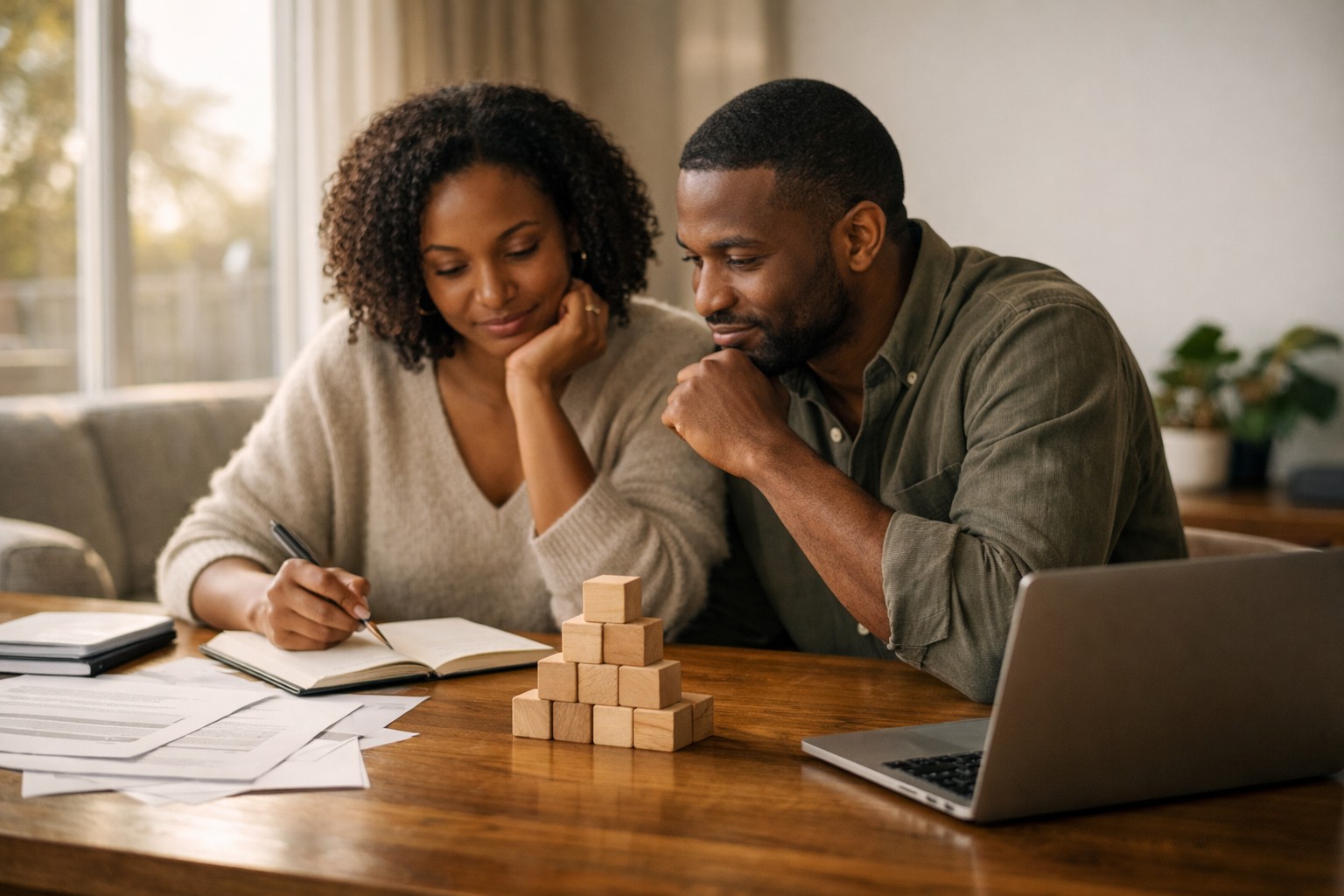 Couple, personal finance, review