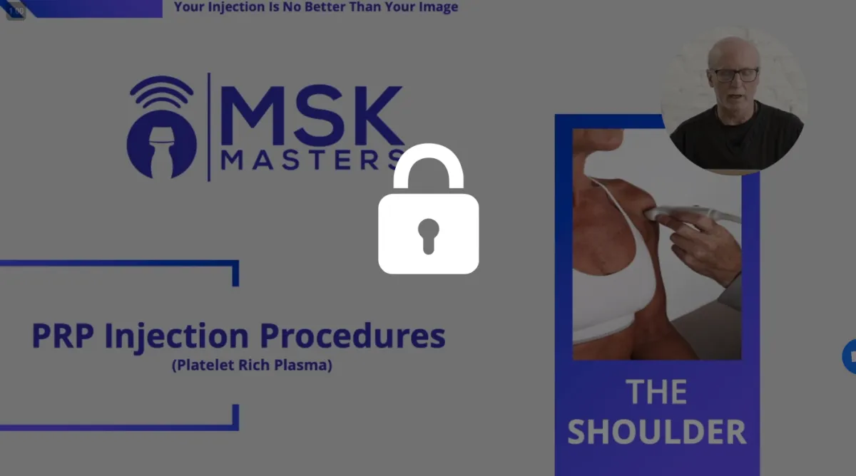 PRP Masters Shoulder Presentation