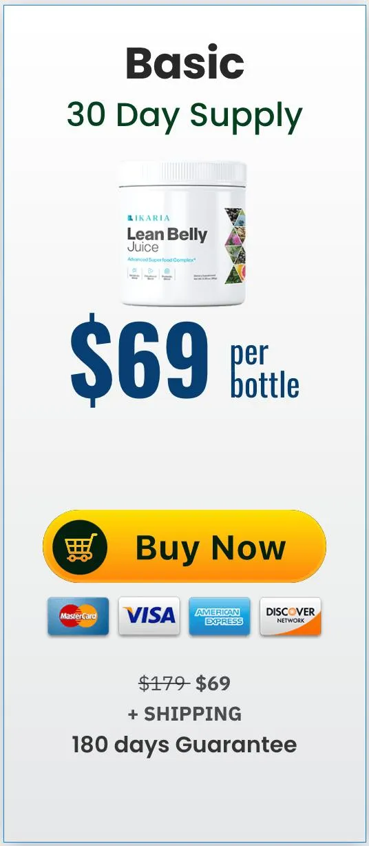 Ikaria Lean Belly Juice-$69 per bottle