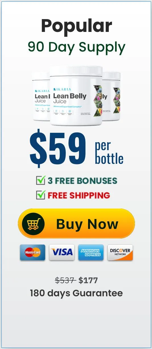Ikaria Lean Belly Juice-$59 per bottle
