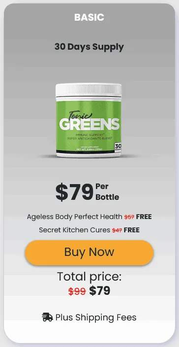 Tonic Greens-$69bottle