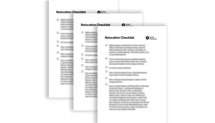 Dubai Relocation Checklist