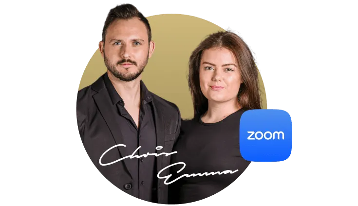 Emma & Chris withZoom icon