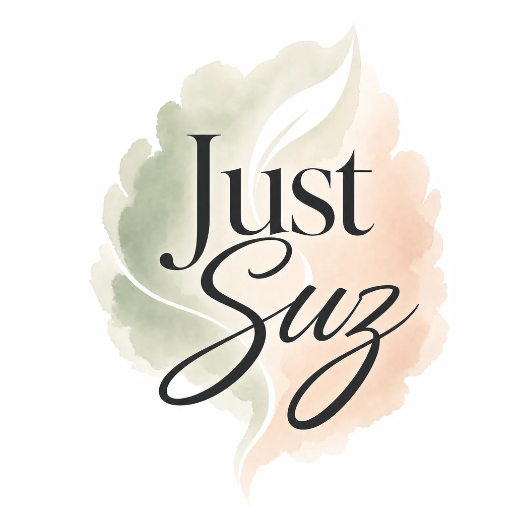 Just Suz butterfly watercolour logo