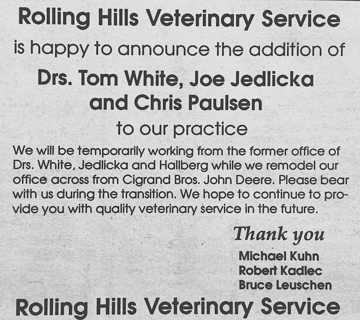 Rolling Hills Veterinary Service