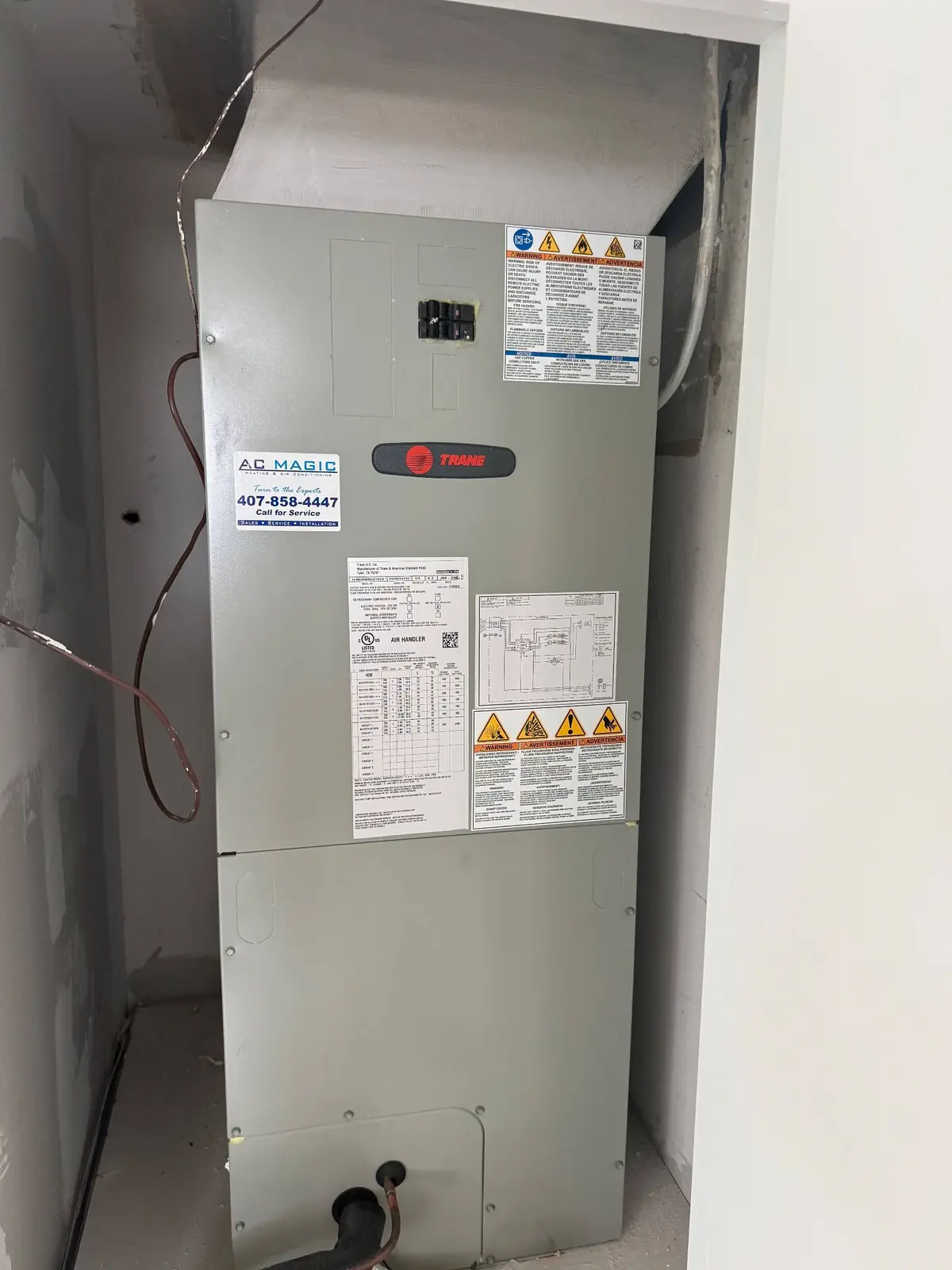 HVAC maintenance up close by AC Magic in Orlando