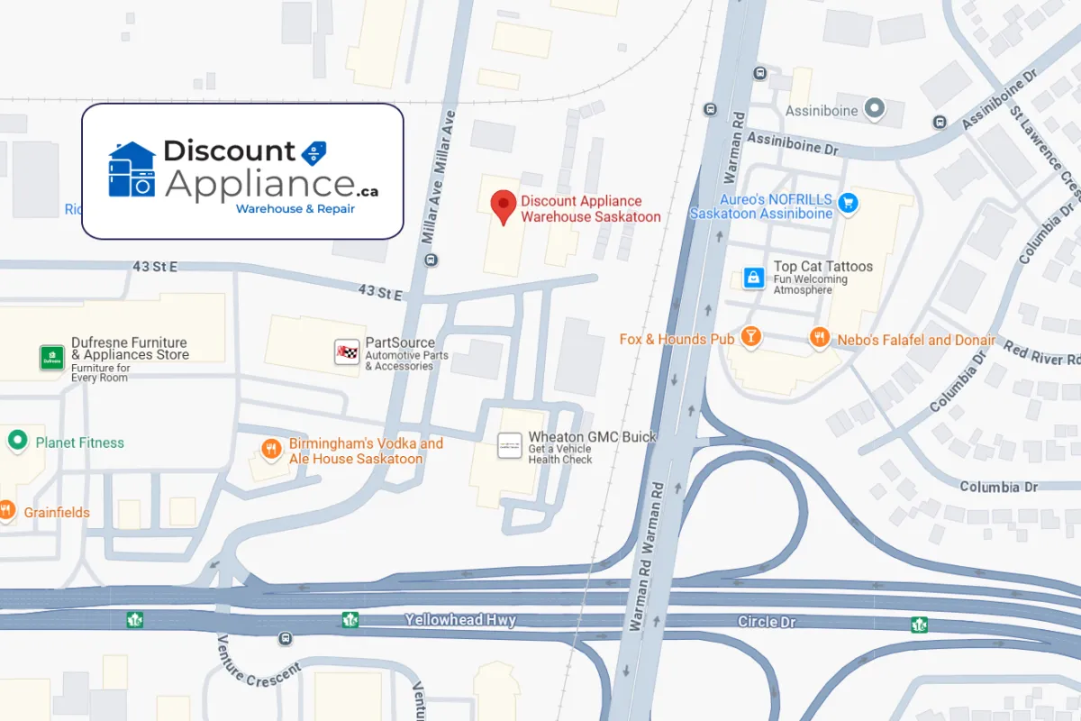 Saskatoon Appliance Store Location