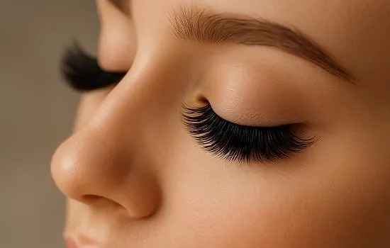 Professionelle Wimpernverlängerung für lange und dichte Wimpern bei Glücksschere Coiffeur