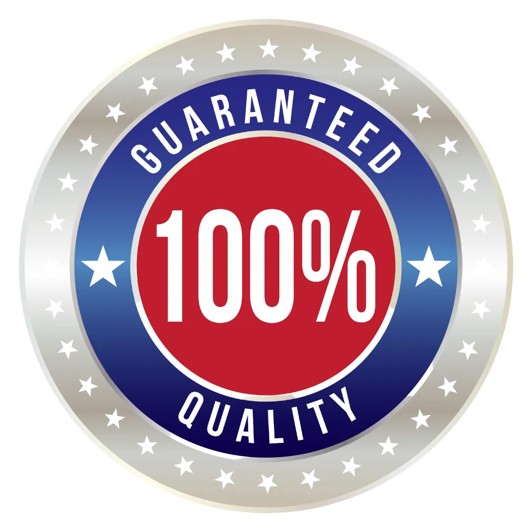 Guaranteed 100% Quality