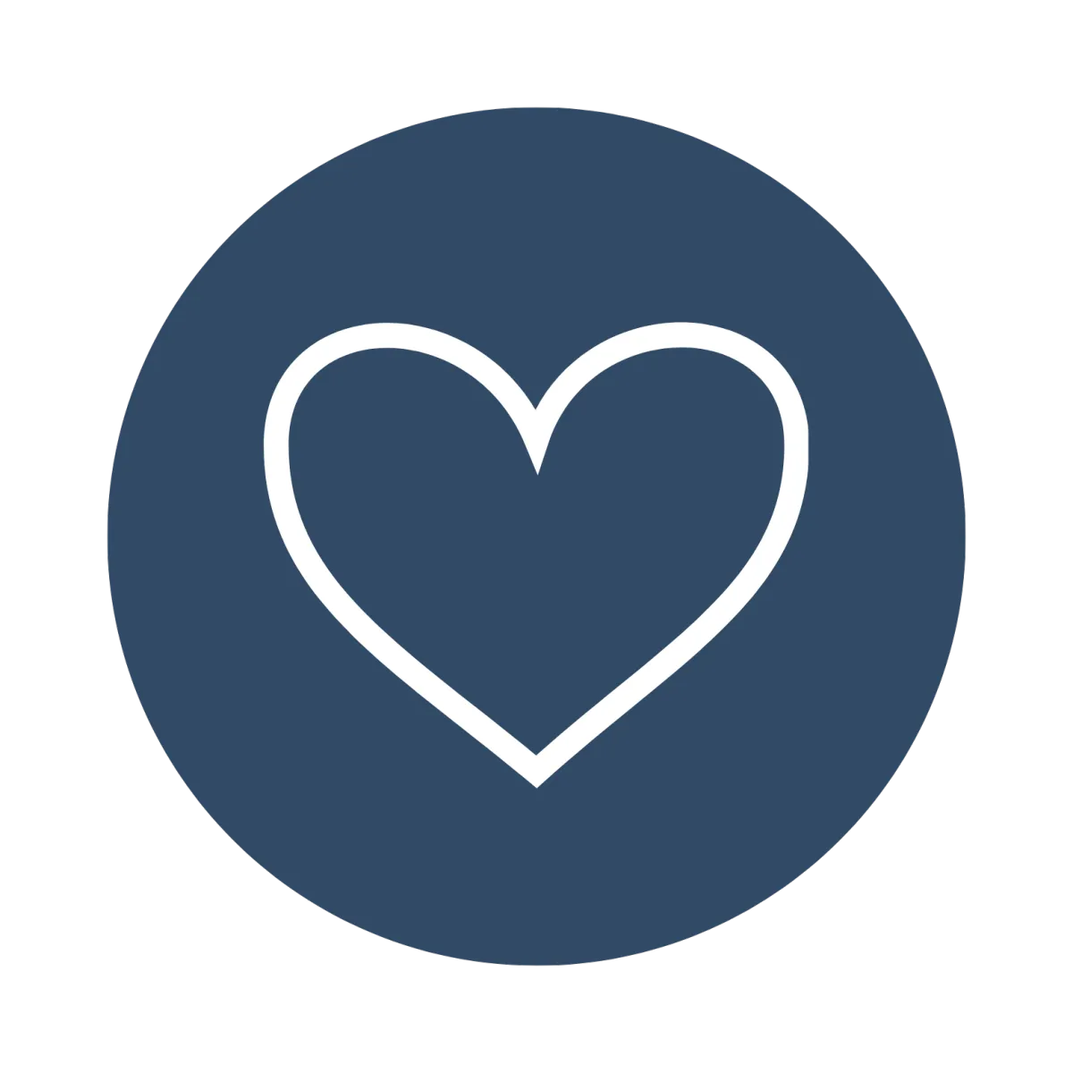 Heart icon representing passion and purpose
