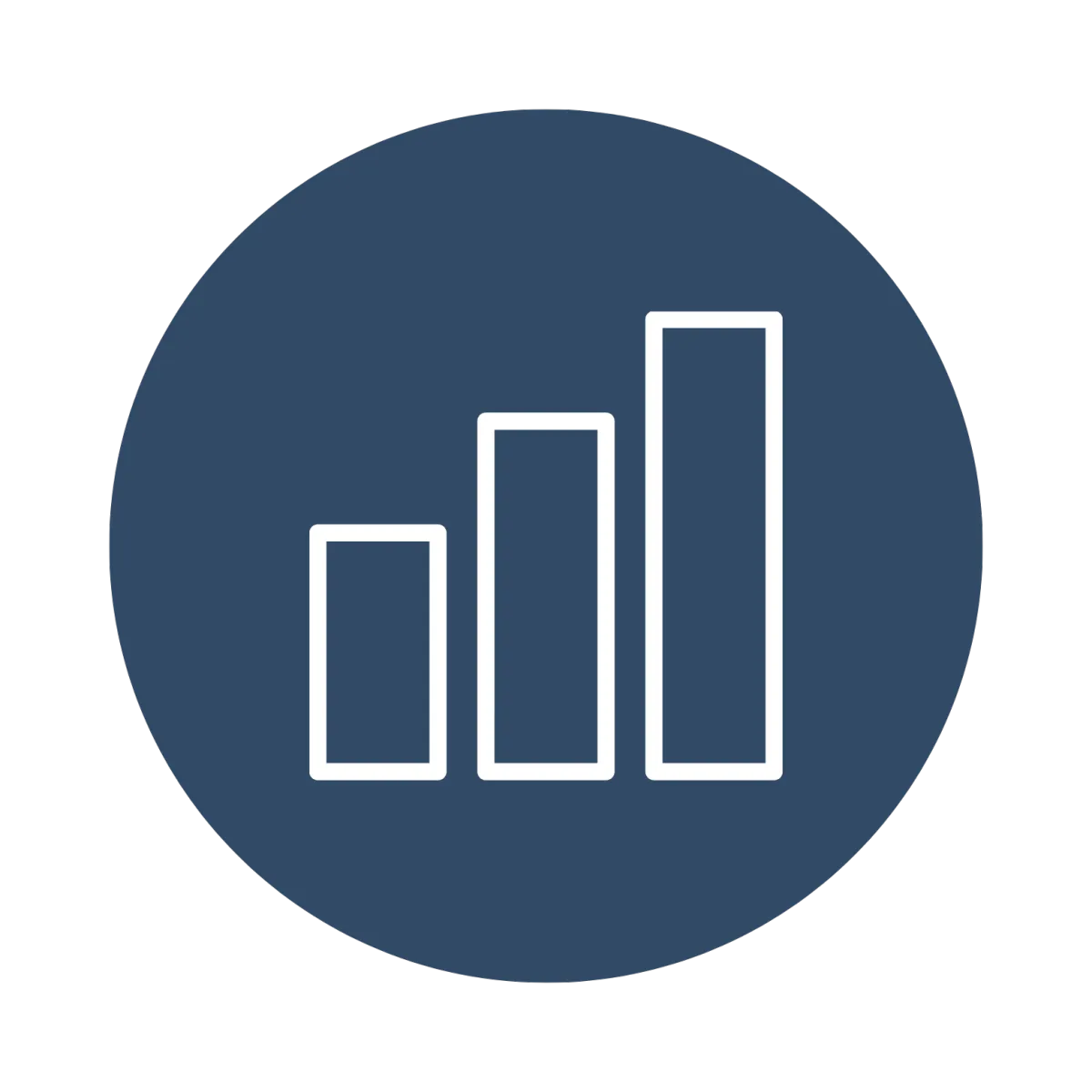 Bar chart icon representing business growth