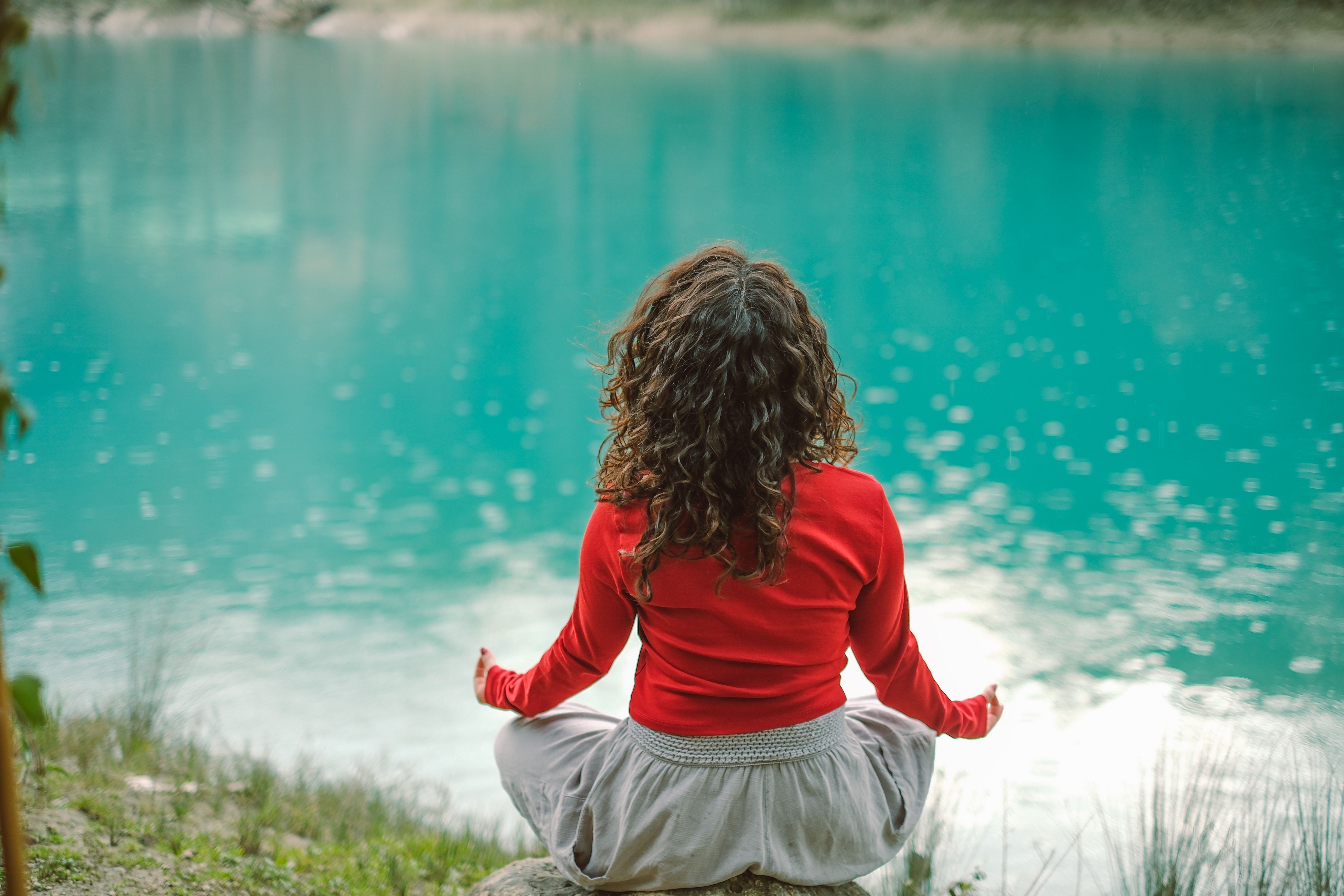 Peaceful Meditation by the Lake