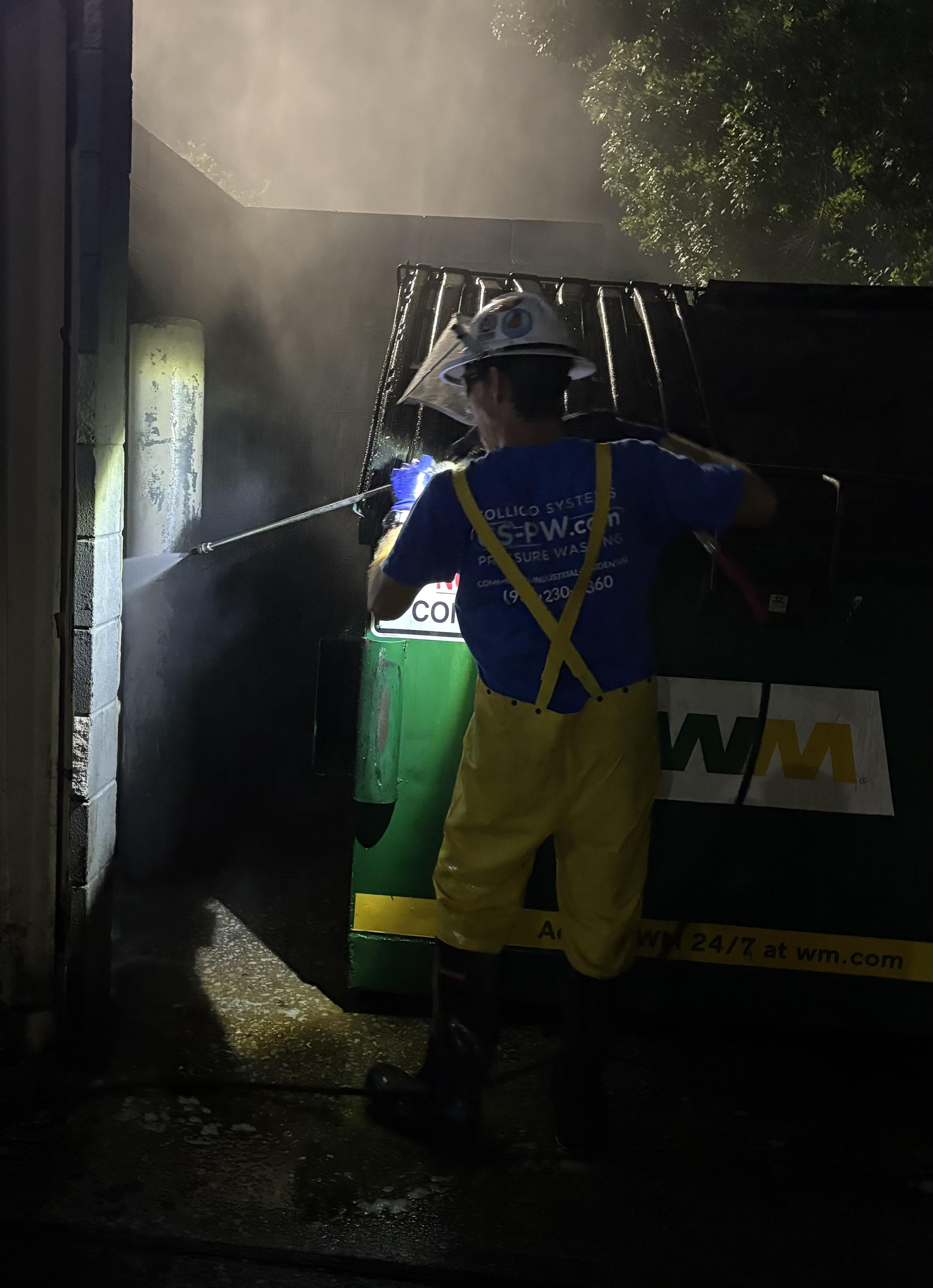 Dumpster Pad Cleaning