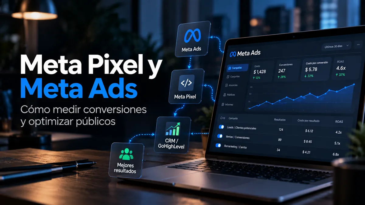 Cómo optimizar conversiones en Meta Ads con el píxel de eventos y audiencias personalizadas