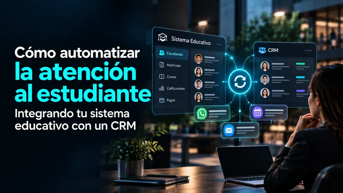 Cómo automatizar la atención al estudiante integrando tu sistema educativo con un CRM