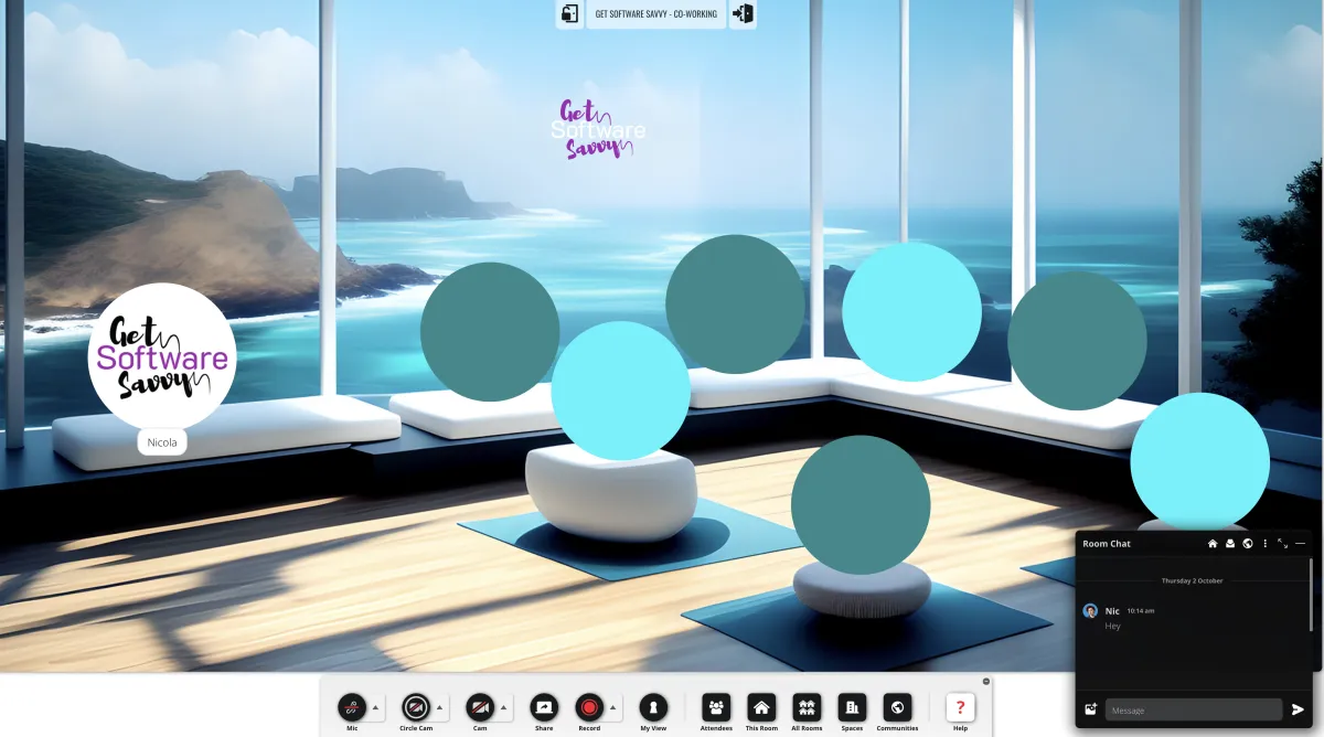 a computer monitor sitting on top of a desk